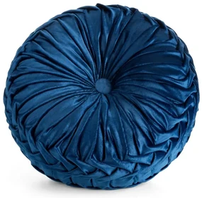 Dekorstudio Okrúhly vankúš VELVET95 v granátovej farbe - priemer 40cm