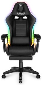 Hells Herná stolička Hell's Chair HC-1039 LED RGB Backlight FABRIC