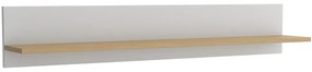 Polička Dita biela/dub sonoma