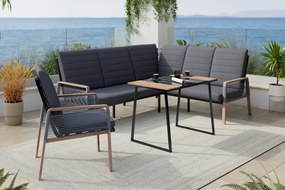 XXXLutz TERASOVÁ SEDACIA SÚPRAVA 4-dielne, kov, plast, textil Ambia Garden - Online Only záhrada - 000334003201