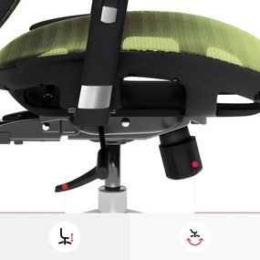 Ergonomické kreslo Diablo V-Basic, čierno-zelené