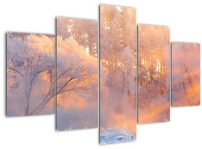 Obraz - Mrazivé svitanie (150x105 cm)