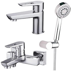 Cersanit S952-003 - vaňová sada s batériou + umývadlová batéria MILLE chróm lesk