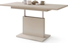 ASTON MINI Béžová (šampanská) - rozkladací stôl so zdvíhacou doskou