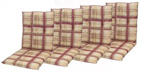 Doppler CLASSIC 9017 nízky - set 4 ks - podušky na stoličky a kreslá