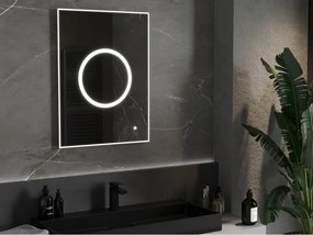 Mexen Koga, LED kúpeľňové zrkadlo s podsvietením 60 x 80 cm, 6000K, ochrana proti zahmlievaniu, 9821-060-080-611-00