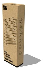 G21 Bambusový stojan na víno, 72 fliaš