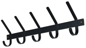 Čierny kovový nástenný vešiak 70 cm Dexter – Spinder Design