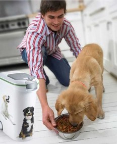 CURVER Zásobník a kontajner na krmivo pre psov, tesniaci s kolieskom, XXL (54l, 20kg krmiva)