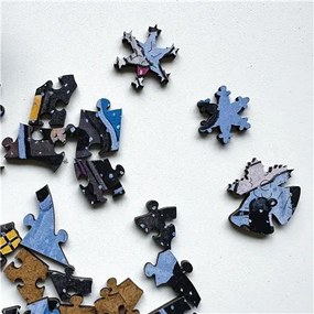 Drevené puzzle Josef Lada Anjel, Čert a Mikuláš
