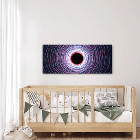 Obraz abstrakcie kruhu (120x50 cm)