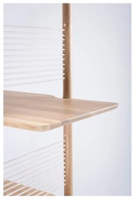 Knižnica z masívneho dubového dreva Gazzda Muse, výška 216 cm