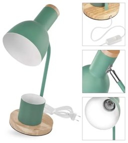 Stolná lampa POPPY 1xE27/25W/230V zelená