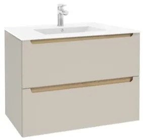 Kúpeľňová skrinka s umývadlom Naturel Stilla 80x60x45 cm kašmír mat STILLADK08057U1, 1 ks