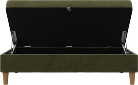 Zelená zamatová podnožka Lilly – Støraa