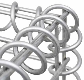 Gabiónová ohrada na odpadkový kôš, oceľ 110x100x120 cm