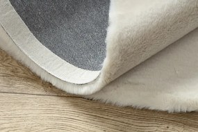 Koberec BUNNY slonia kosť kruh