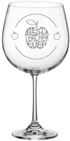 Pohárik na víno pre učiteľku BEST TEACHER