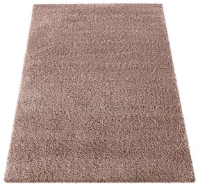Moderný shaggy koberec v staroružovej farbe Šírka: 160 cm | Dĺžka: 230 cm
