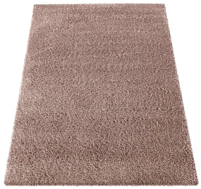 Moderný shaggy koberec v staroružovej farbe Šírka: 80 cm | Dĺžka: 150 cm