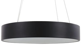 Závesná kovová LED lampa čierna LENYA Beliani
