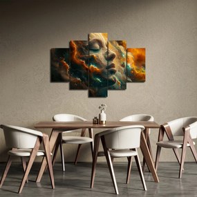 Obraz - Tvár vo vesmíre (150x105 cm)