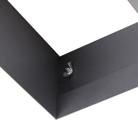 Zástropné bodové svetlo čierne GU10 AR111 bez rámu 2-svetlo - Oneon