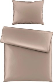 XXXLutz POSTEĽNÁ BIELIZEŇ satén taupe 140/220 cm Novel - Obliečky & plachty - 005031008709