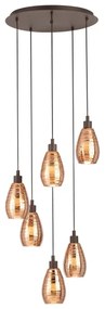 Eglo 39508 - Luster na lanku SIRACUSA 6xE27/60W/230V