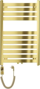 Mexen Uran, elektrické vykurovacie teleso 800x500 mm + vykurovacia tyč 300 W, zlatá lesklá, W105-0800-500-2300-50