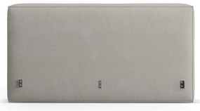 Svetlosivé čalúnené čelo postele 189x100 cm Olivia – Micadoni