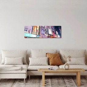 Obraz - New York Theater District (s hodinami) (90x30 cm)