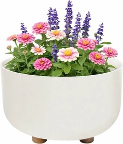 Plastový květináč na nožičkách TERRA 17x26,9 cm - výber z 5 prevedení