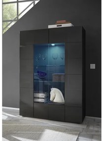 Vitrína SERIAN antracitová