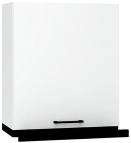 Kuchynská skrinka Max W60/68 Slim Pl s čiernym digestorom biela