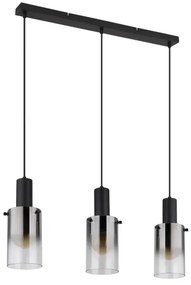 Globo 15907-3H - Luster na lanku FLORENTINA 3xE27/40W/230V čierna