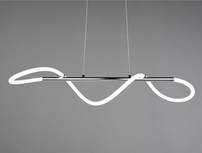 Kovové LED závesné svietidlo so stmievačom v striebornej farbe Argos – Reality