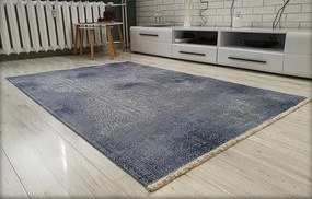HU Modrý orientálny koberec Banco 1030-BLUE Rozmer: 60x110 cm