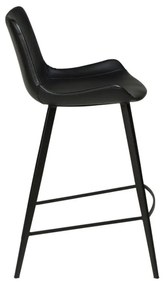 Čierna koženková barová stolička DAN-FORM Denmark Hype
