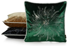 DEKORAČNÁ OBLIEČKA NA VANKÚŠ ROYAL7 45X45 CM TMAVOBÉŽOVÁ