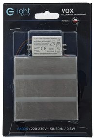 Schodiskové LED svietidlo Vox, 1x LED 0,6w, 6500k, s
