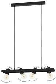 Eglo 43848 - Luster na lanku PLIMSOLL 4xE27/15W/230V