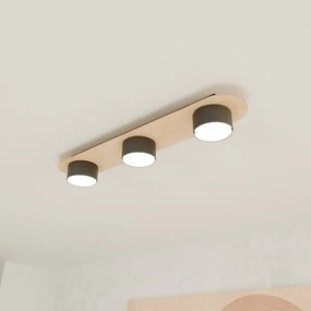 Stropné svietidlo DIAZ 3xGX53/12W/230V čierna/hnedá