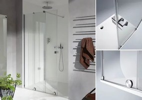 Hüppe Xtensa walk-in posuvné dvere 1-dielne s pevným segmentom XT0103.123.322