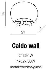 Azzardo nástenné svietidlo CALDO AZ1004