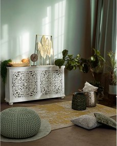 Kovová nástenná dekorácia 52,5x95 cm Adhira – Bizzotto