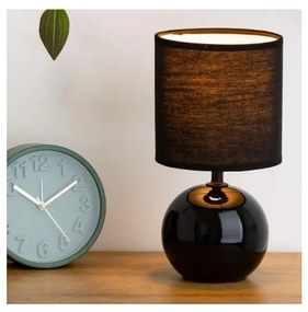 Atmosphera - Stolná lampa TIMÉO 1xE14/60W/230V lesklá čierna 116289T