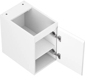 Mexen Orio, kúpeľňová skrinka 30 cm, 1 dvierka, biela matná, 91A11-03047-1-BF01