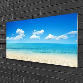 Skleneny obraz More modré nebo 140x70 cm