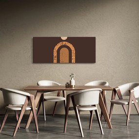 Obraz - Oranžové oblúky N⁰3 (120x50 cm)